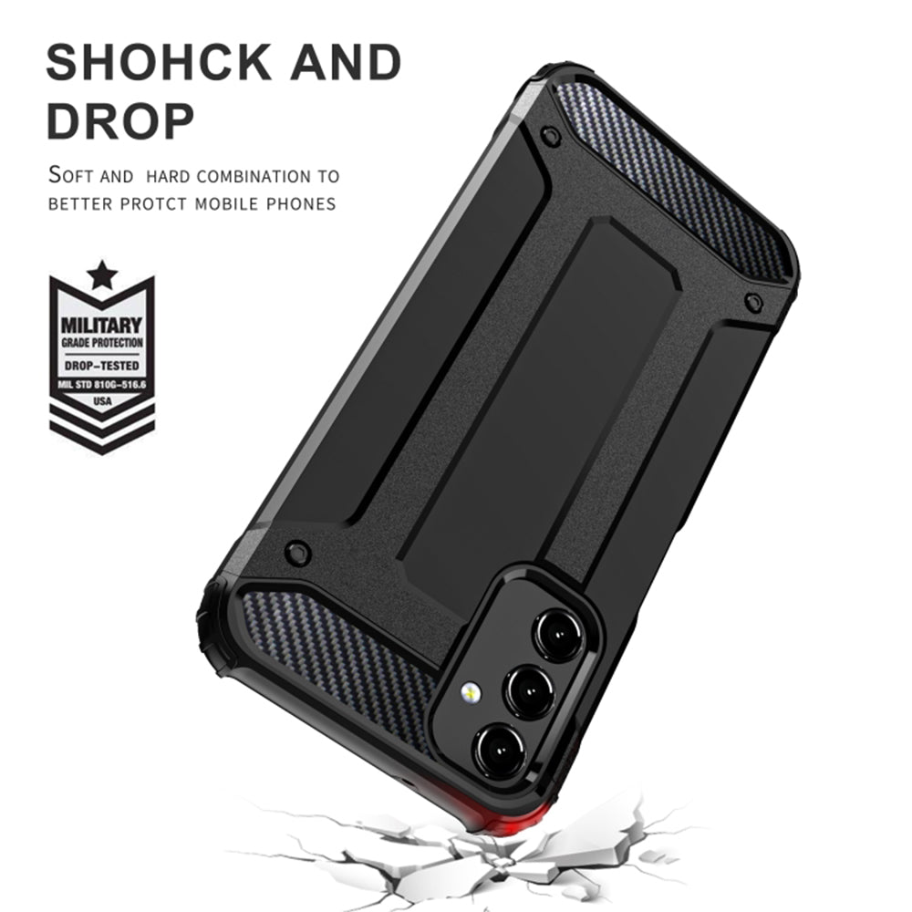 Cover til Samsung Galaxy A15 5G A156 / A15 A155, Techsuit, Hybrid Armor, Sort