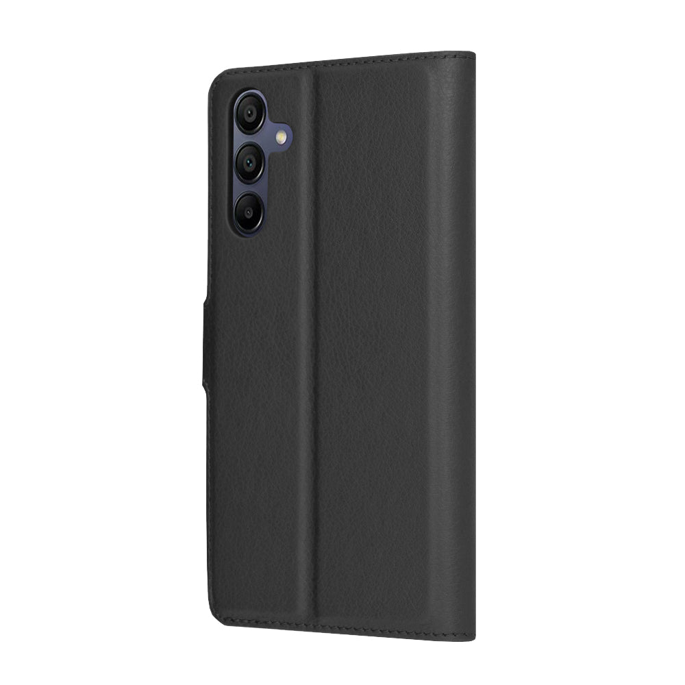 Case for Samsung Galaxy A15 5G A156 / A15 A155, Techsuit, Leather Folio, Black