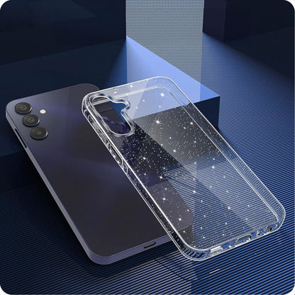 Cover til Samsung Galaxy A15 5G A156 / A15 A155, Techsuit, SparkleSkin, Transparent