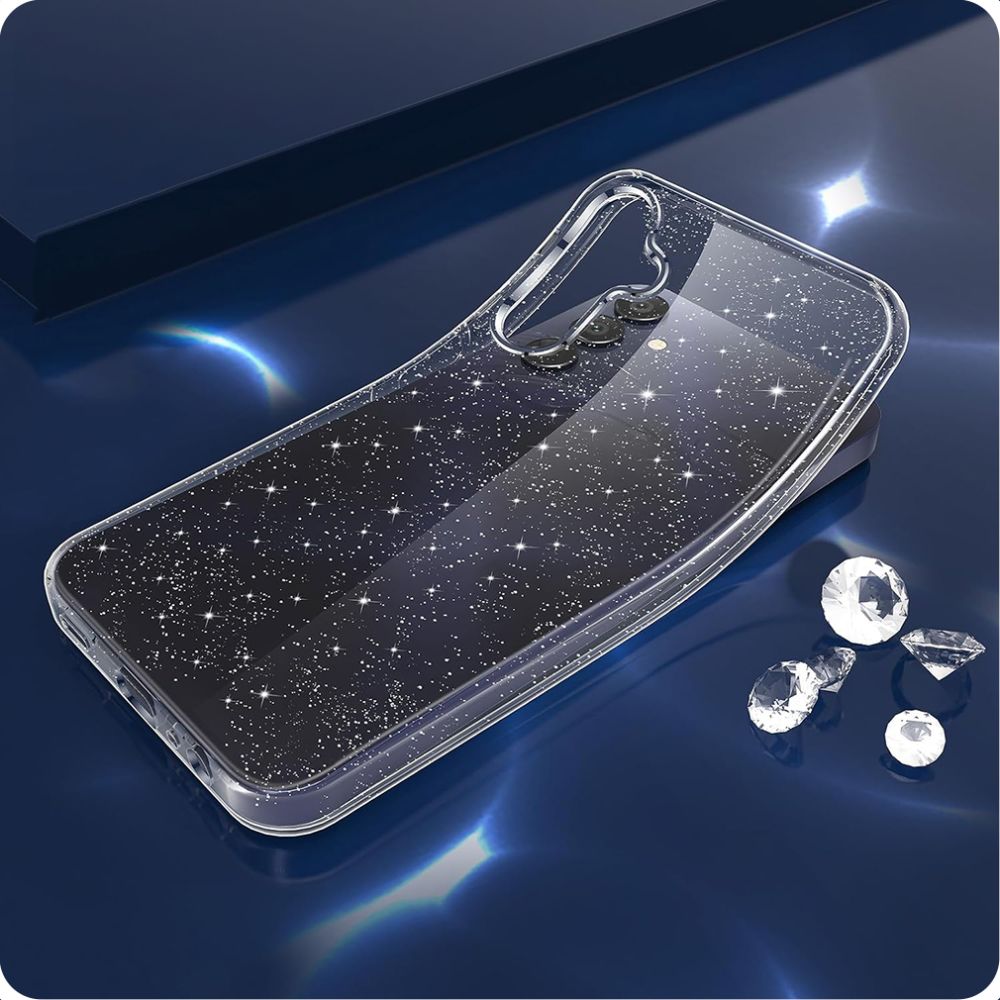 Cover til Samsung Galaxy A15 5G A156 / A15 A155, Techsuit, SparkleSkin, Transparent