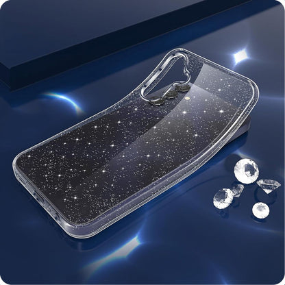 Cover til Samsung Galaxy A15 5G A156 / A15 A155, Techsuit, SparkleSkin, Transparent