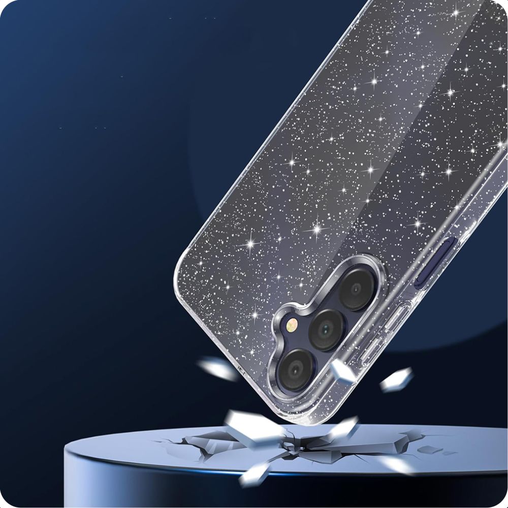 Cover til Samsung Galaxy A15 5G A156 / A15 A155, Techsuit, SparkleSkin, Transparent