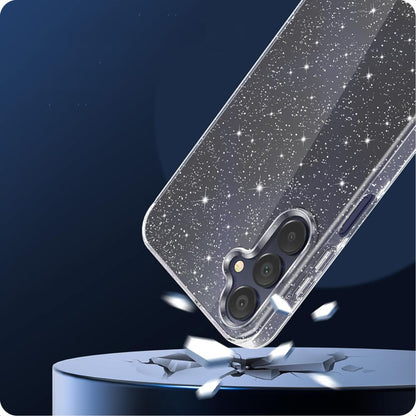 Cover til Samsung Galaxy A15 5G A156 / A15 A155, Techsuit, SparkleSkin, Transparent