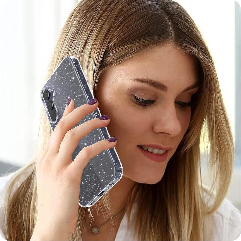 Cover til Samsung Galaxy A15 5G A156 / A15 A155, Techsuit, SparkleSkin, Transparent