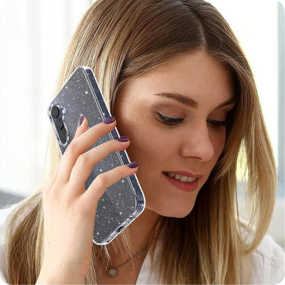 Cover til Samsung Galaxy A15 5G A156 / A15 A155, Techsuit, SparkleSkin, Transparent