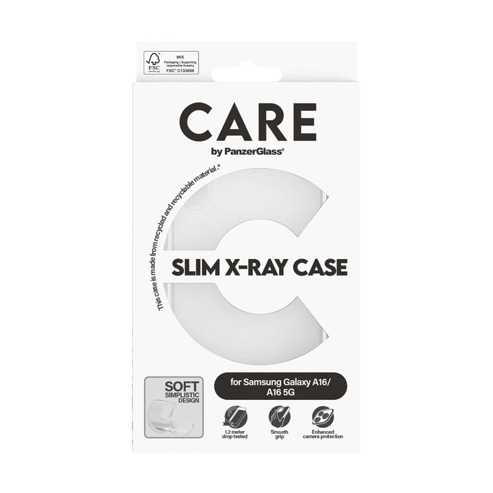 Etui til Samsung Galaxy A16 4G A165, PanzerGlass, Fashionable Care, Transparent