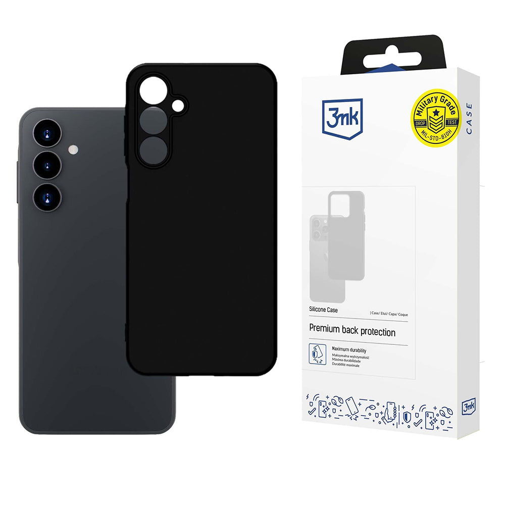 Cover til Samsung Galaxy A16 5G A166 / A16 4G A165, 3MK, Silikone, Sort