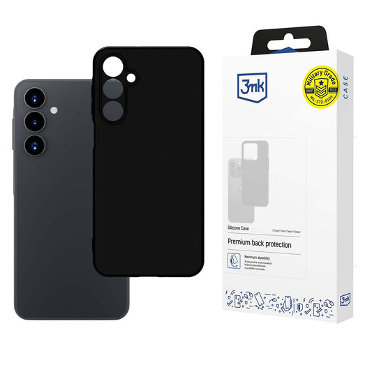 Cover til Samsung Galaxy A16 5G A166 / A16 4G A165, 3MK, Silikone, Sort