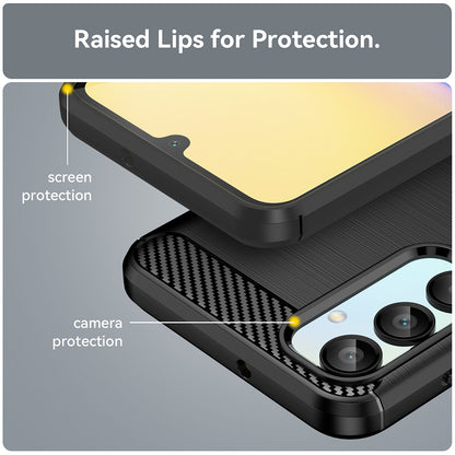 Cover til Samsung Galaxy A16 5G A166 / A16 4G A165, Techsuit, Carbon, Sort