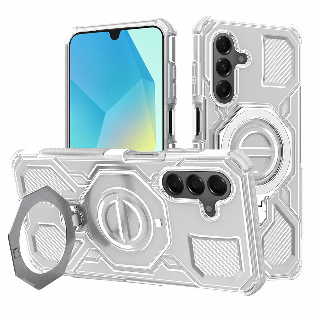 Etui til Samsung Galaxy A16 5G A166 / A16 4G A165, Techsuit, Carbon Shield Pro, Hvid