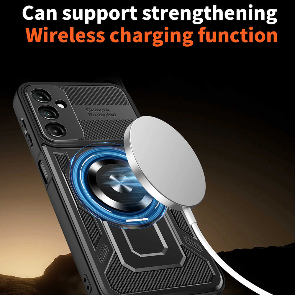 Cover til Samsung Galaxy A16 5G A166 / A16 4G A165, Techsuit, RuggedCam, Sort