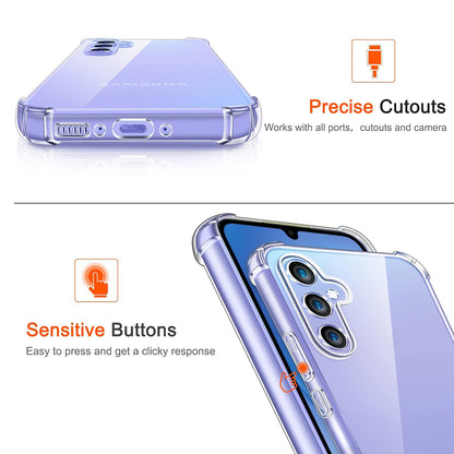Case for Samsung Galaxy A16 5G A166 / A16 4G A165, Techsuit, Shockproof Clear, Transparent