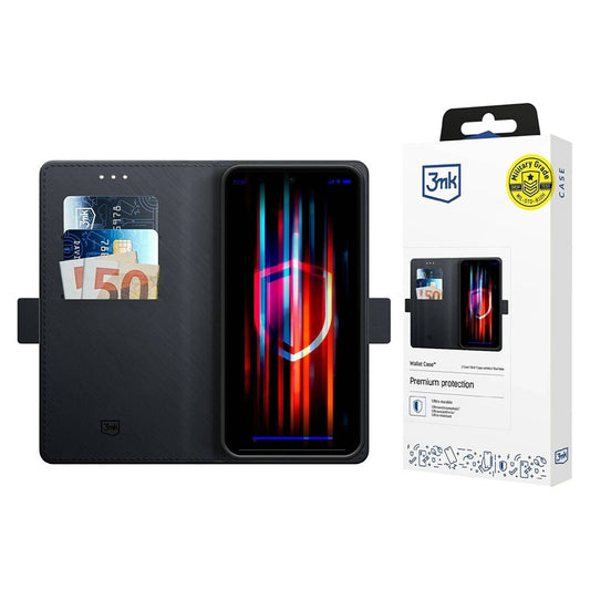 Cover til Samsung Galaxy A17 4G / A17 5G, 3MK, Wallet, Sort