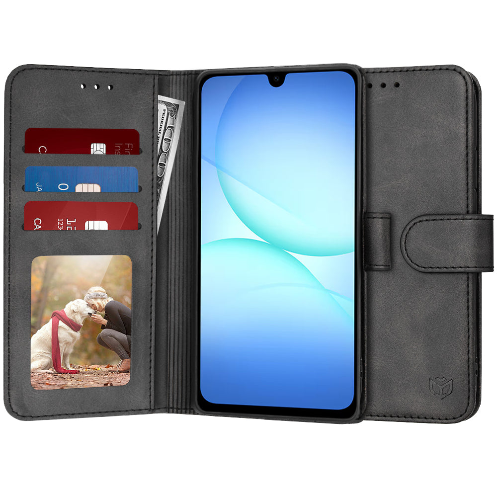 Cover til Samsung Galaxy A17 5G, Techsuit, Diary Book, Sort