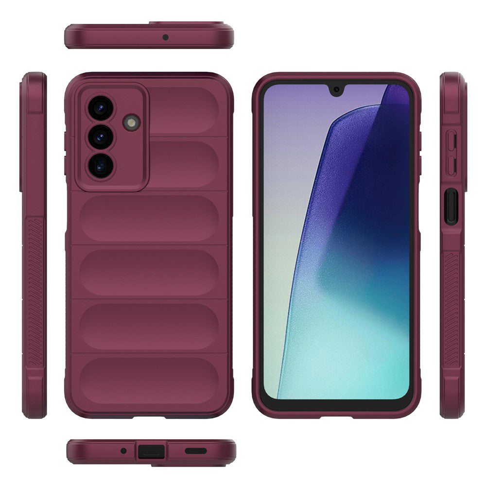 Cover til Samsung Galaxy A17 5G, Techsuit, Magic Shield, Vinrød