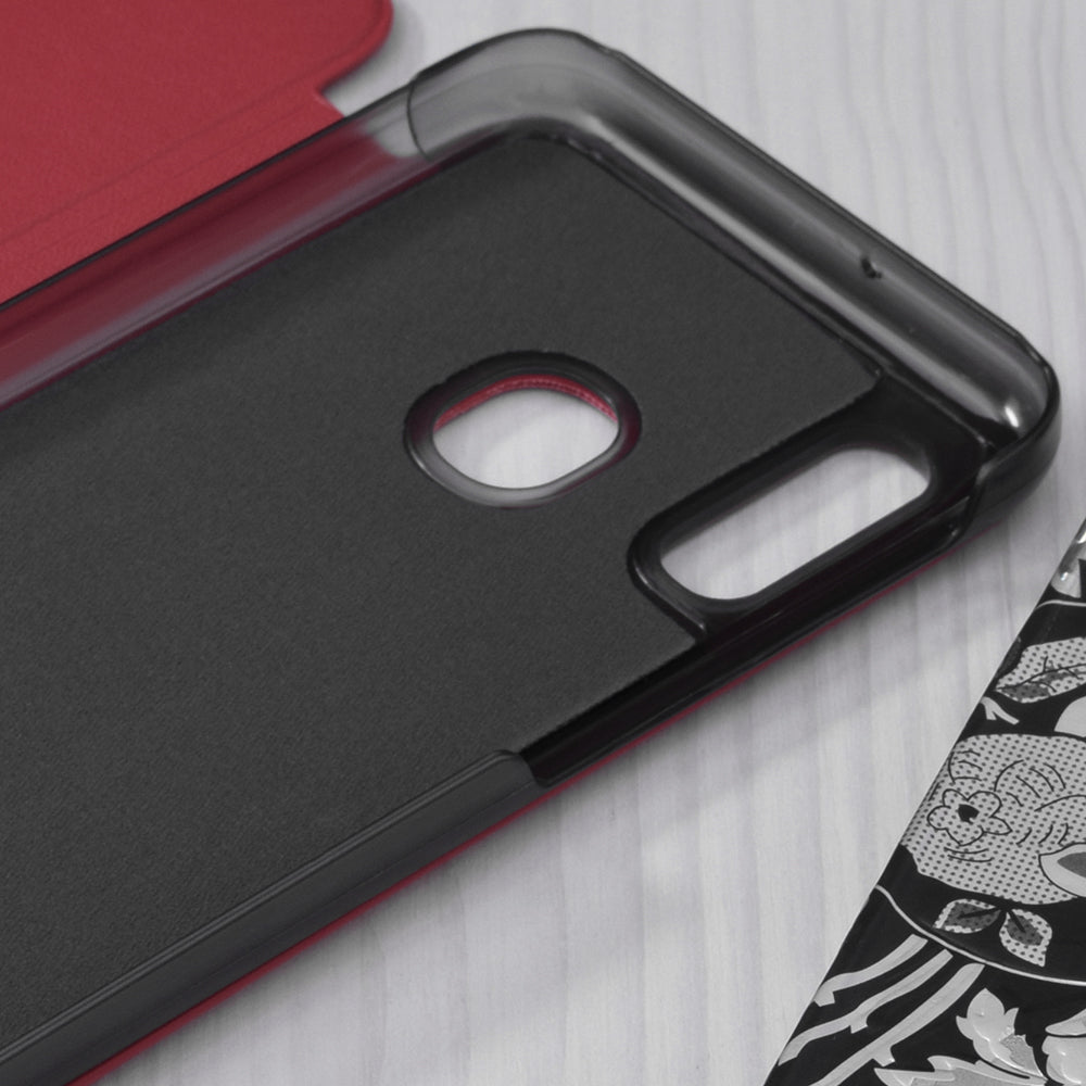 Cover til Samsung Galaxy A20e A202, Techsuit, eFold, Rød