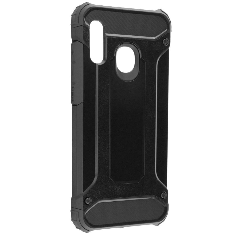 Cover til Samsung Galaxy A20e A202, Techsuit, Hybrid Armor, Sort
