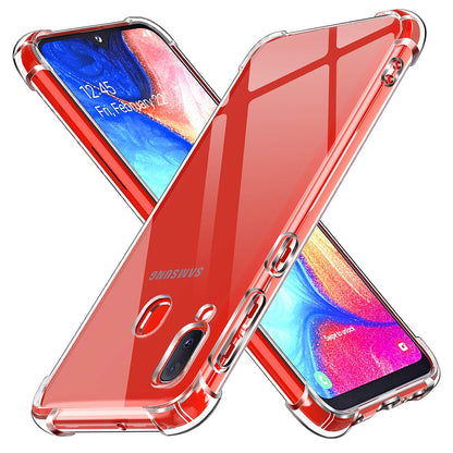 Cover til Samsung Galaxy A20e A202, Techsuit, Stødabsorberende Klar, Transparent