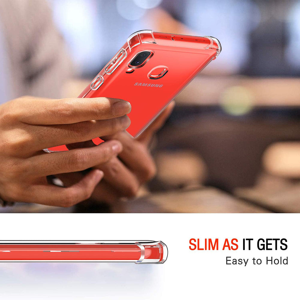 Cover til Samsung Galaxy A20e A202, Techsuit, Stødabsorberende Klar, Transparent