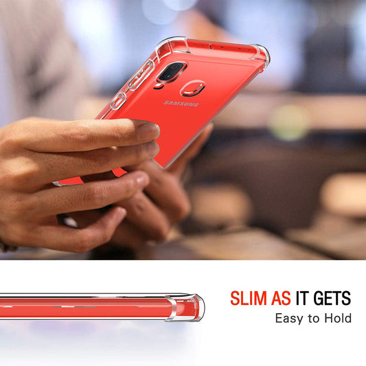 Cover til Samsung Galaxy A20e A202, Techsuit, Stødabsorberende Klar, Transparent