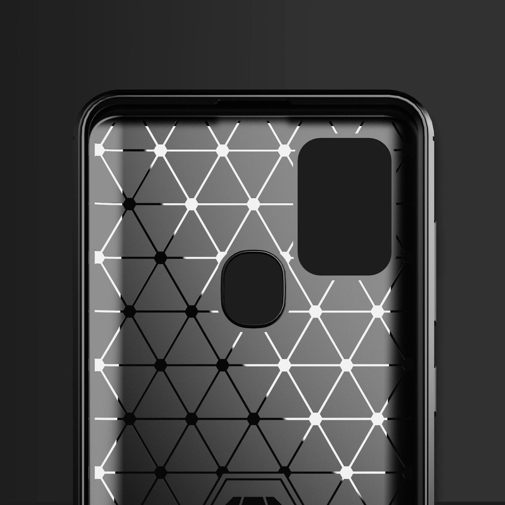 Cover til Samsung Galaxy A21s A217, Techsuit, Carbon, Sort