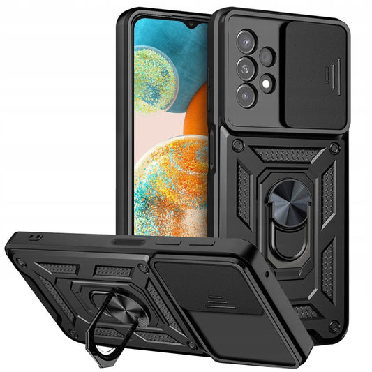 Cover til Samsung Galaxy A23 5G A236 / A23 A235, Techsuit, CamShield, Sort
