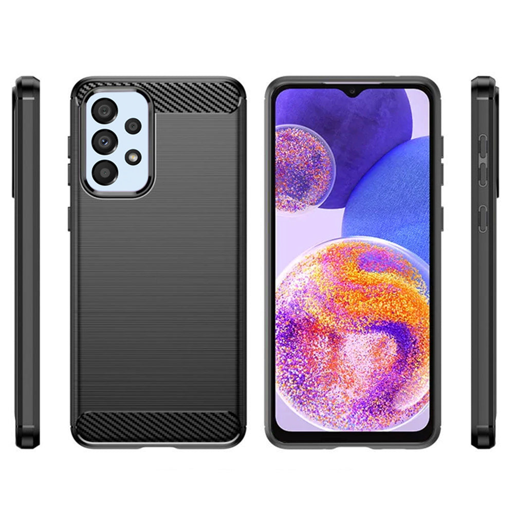 Cover til Samsung Galaxy A23 5G A236 / A23 A235, Techsuit, Carbon, Sort