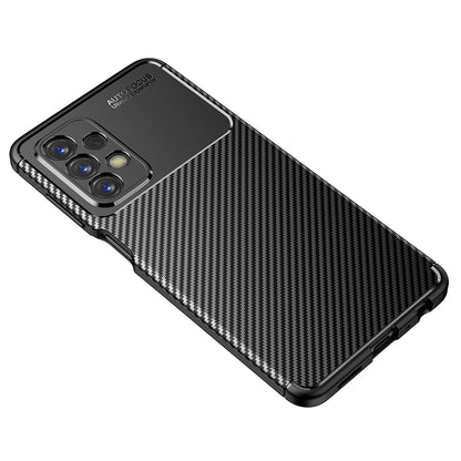 Cover til Samsung Galaxy A23 5G A236 / A23 A235, Techsuit, CarbonFiber, Sort