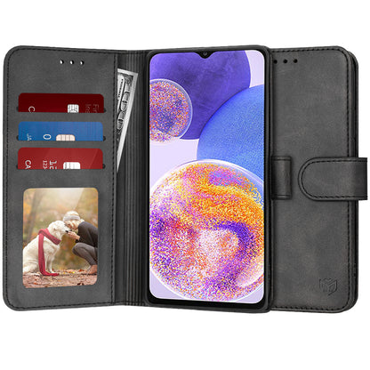 Cover til Samsung Galaxy A23 5G A236 / A23 A235, Techsuit, Diary Book, Sort