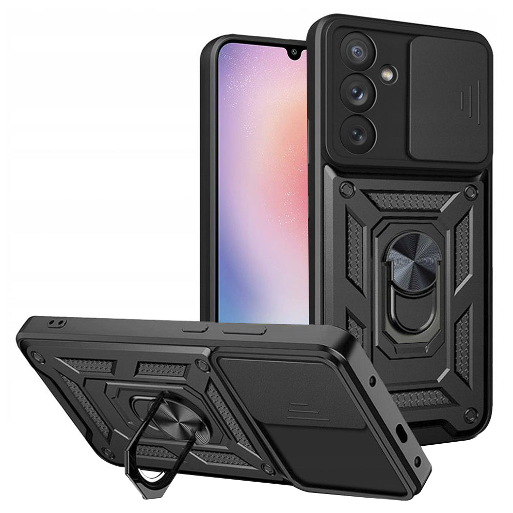 Cover til Samsung Galaxy A24 4G A245, Techsuit, CamShield, Sort
