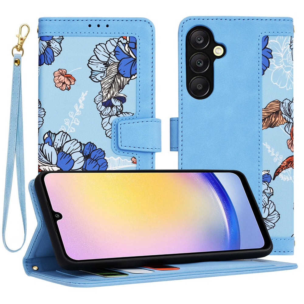 Case for Samsung Galaxy A25 A256, Techsuit, FlipCraft, Blue