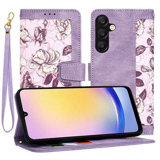 Cover til Samsung Galaxy A25 A256, Techsuit, FlipCraft, Lilla