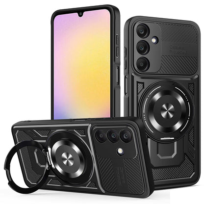 Cover til Samsung Galaxy A25 A256, Techsuit, RuggedCam, Sort