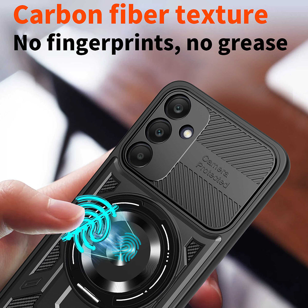 Cover til Samsung Galaxy A25 A256, Techsuit, RuggedCam, Sort