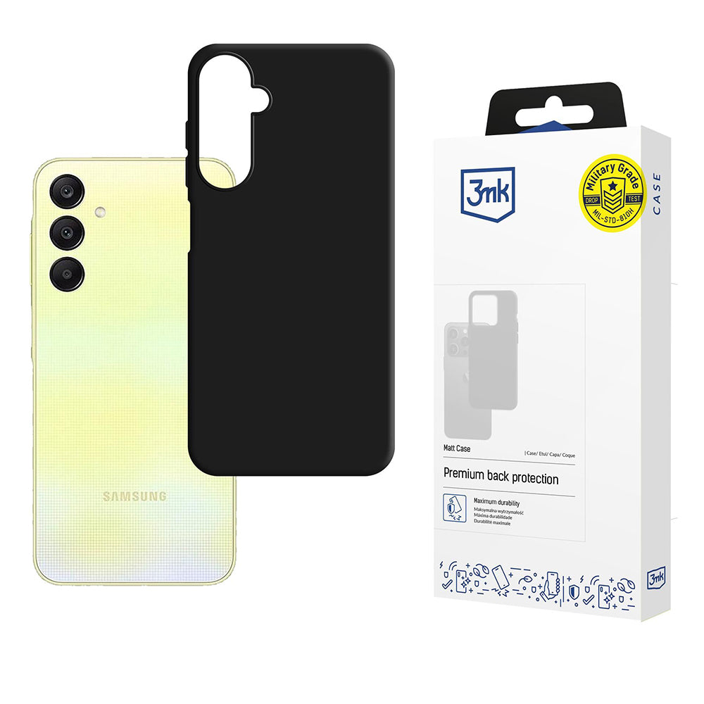 Cover til Samsung Galaxy A26 A266, 3MK, Mat Sort