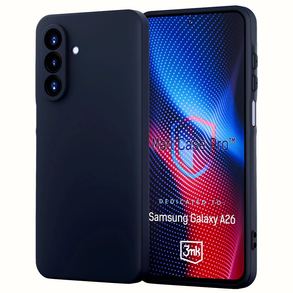 Cover til Samsung Galaxy A26 A266, 3MK, Pro, Mat Sort