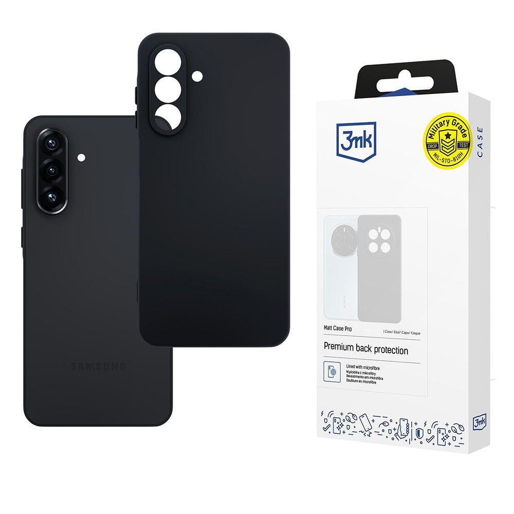 Cover til Samsung Galaxy A26 A266, 3MK, Pro, Mat Sort