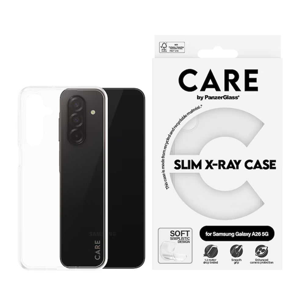 Etui til Samsung Galaxy A26 A266, PanzerGlass, Fashionable Care, Transparent