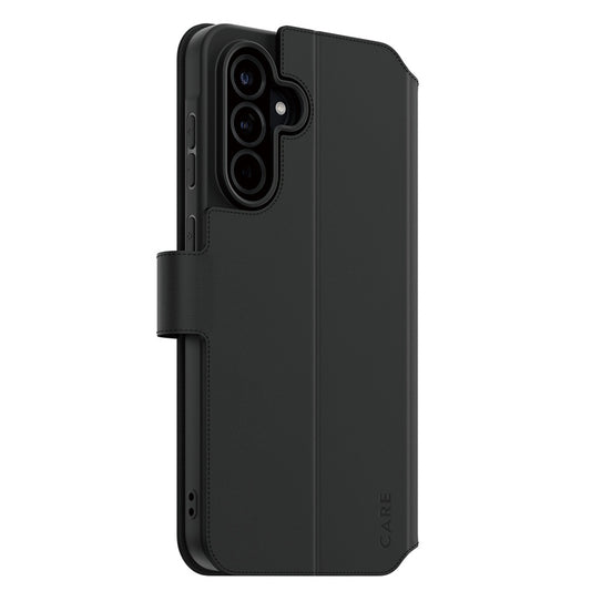 Etui til Samsung Galaxy A26 A266, PanzerGlass, med funktionel kickstand og pung, sort