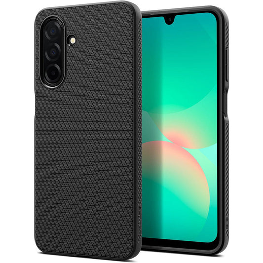 Etui til Samsung Galaxy A26 A266, Spigen, Liquid Air, Mat Sort ACS09290