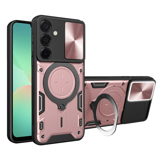 Cover til Samsung Galaxy A26 A266, Techsuit, CamGuard Pro, Lyserød Guld