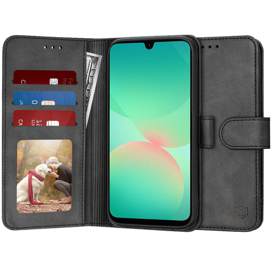 Cover til Samsung Galaxy A26 A266, Techsuit, Diary Book, Sort