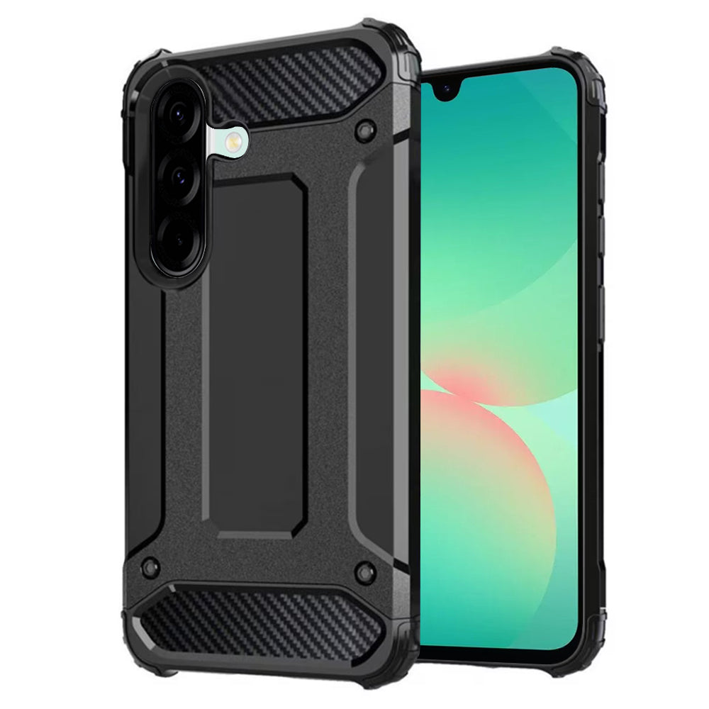 Cover til Samsung Galaxy A26 A266, Techsuit, Hybrid Armor, Sort