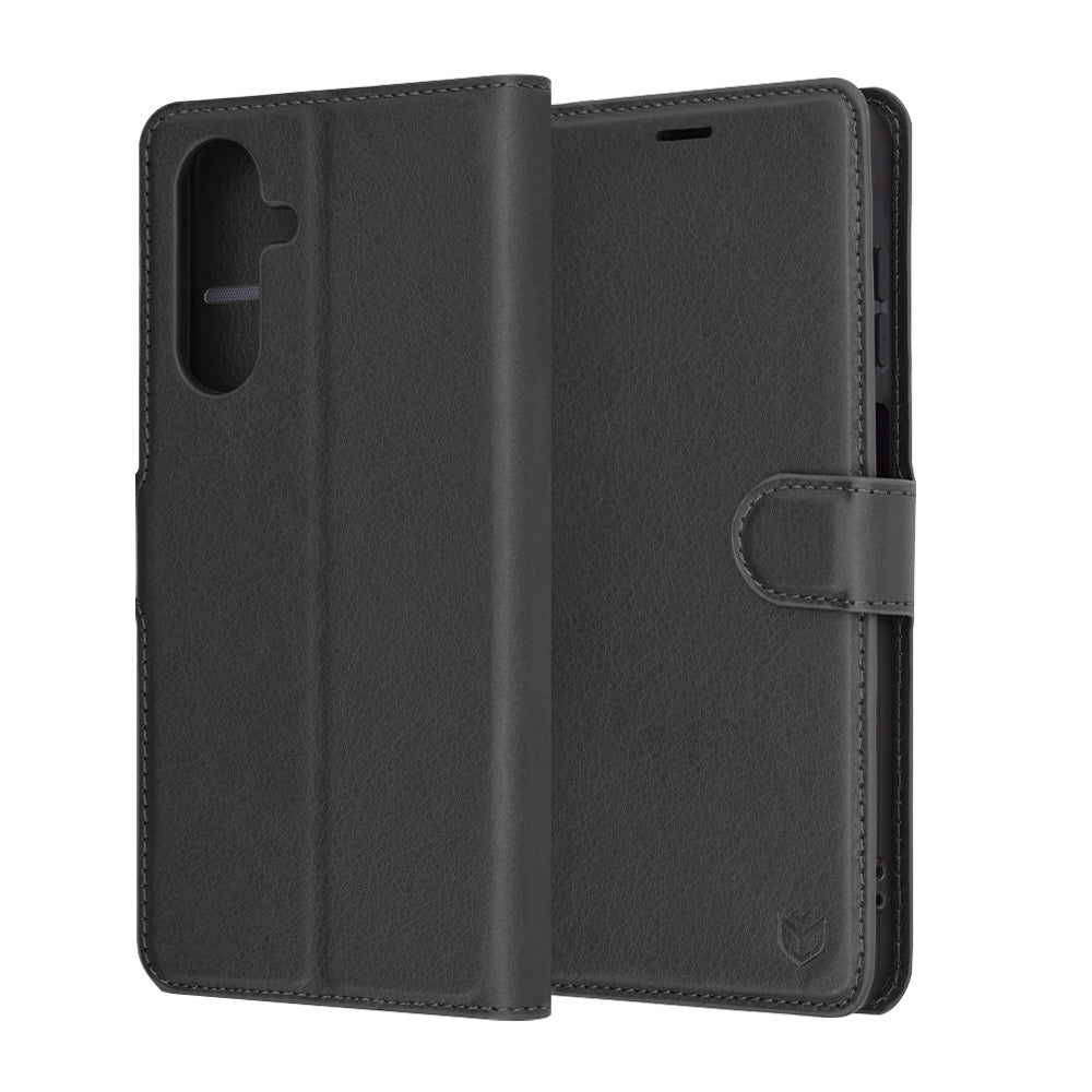 Cover til Samsung Galaxy A26 A266, Techsuit, Leather Folio, Sort
