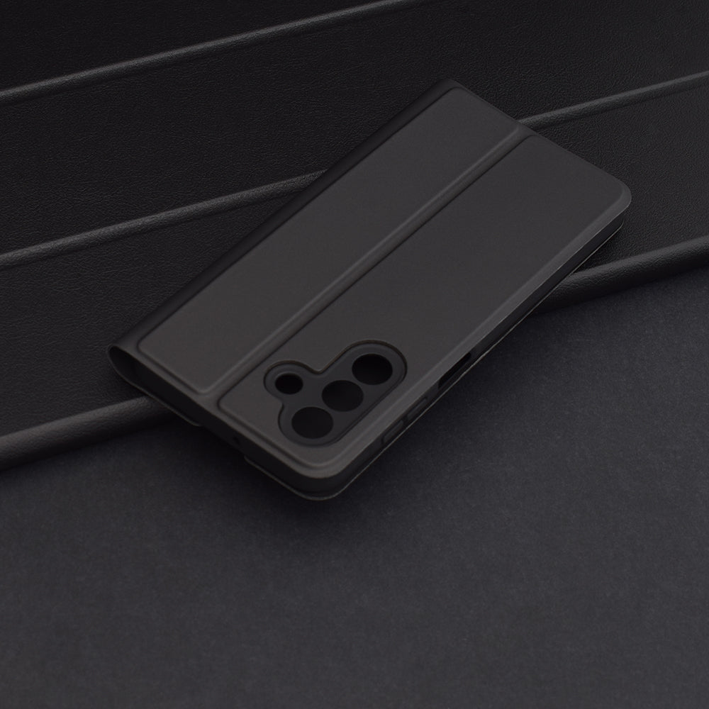 Cover til Samsung Galaxy A26 A266, Techsuit, Magskin Book, Sort
