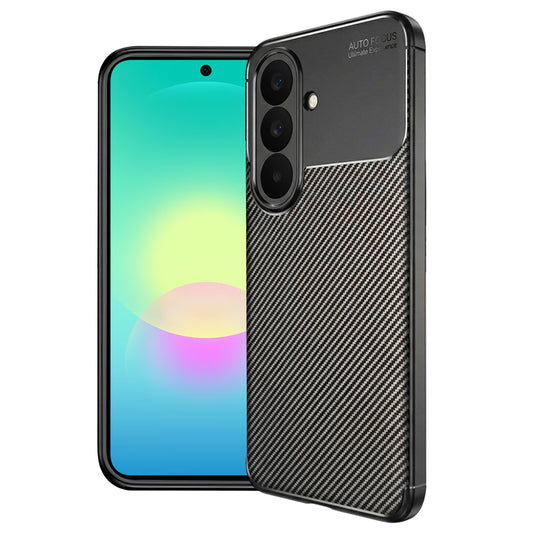 Cover til Samsung Galaxy A27 5G, Techsuit, CarbonFiber, Sort