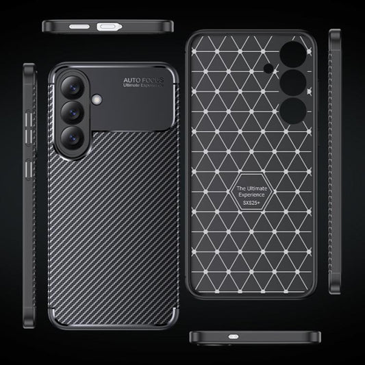 Cover til Samsung Galaxy A27 5G, Techsuit, CarbonFiber, Sort