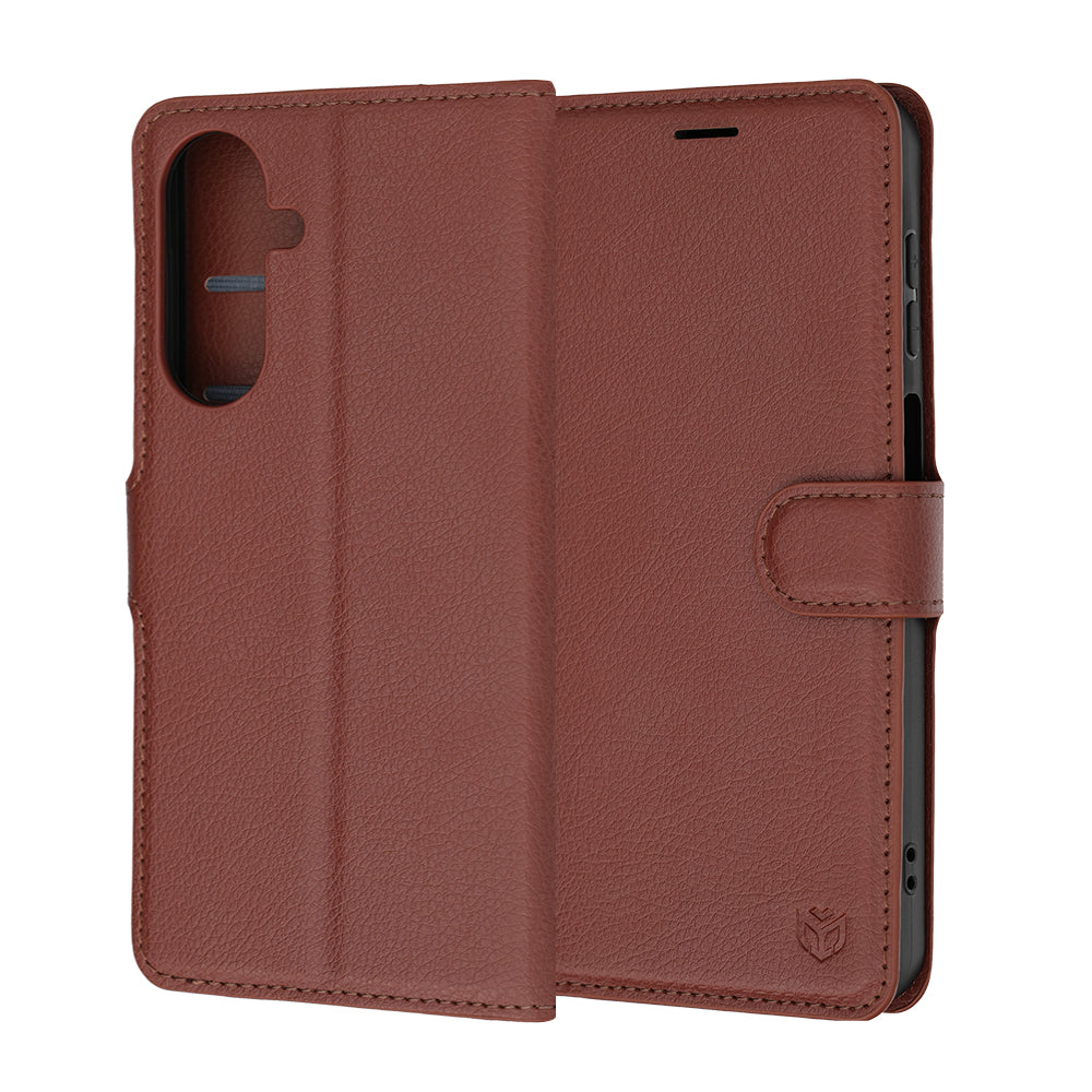 Cover til Samsung Galaxy A27 5G, Techsuit, Leather Folio, Brun