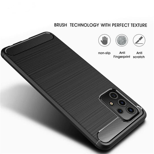 Cover til Samsung Galaxy A32 5G A326, Techsuit, Carbon, Sort