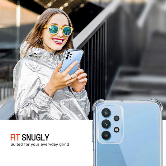 Cover til Samsung Galaxy A32 A325, Techsuit, Stødabsorberende Klar, Transparent